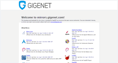 Desktop Screenshot of mirrors.gigenet.com