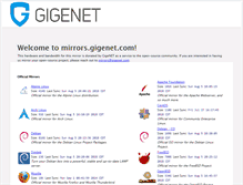 Tablet Screenshot of mirrors.gigenet.com